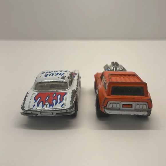 Vintage MatchBox Dinky Cars Blue Flame Corvette,#34 Vantastic - Picture 3 of 9